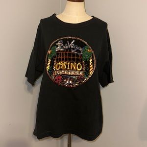 Colorado Vintage Bling Las Vegas Casino Graphic T-Shirt Men’s LG Black